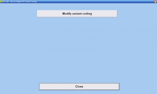 Нажать кнопку Modify variant coding Нажать кнопку Modify variant coding